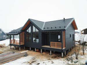 Каркасный дом 9х13 деревня Дятлицы