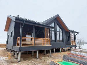 Каркасный дом 9х13 деревня Дятлицы