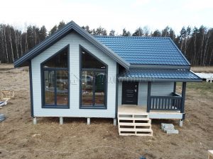 Каркасный дом 7,5х9 деревня Четверяково