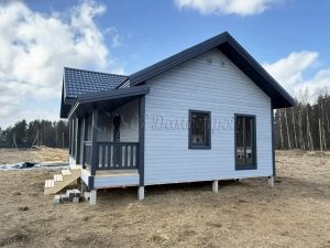 Каркасный дом 7,5х9 деревня Четверяково