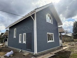 Каркасный дом 8х13 массив Колково