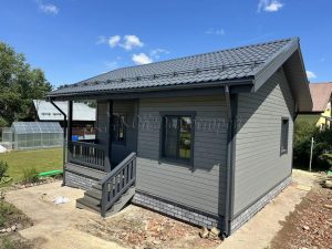 Каркасный дом 6,5х7,5 СНТ Озерное