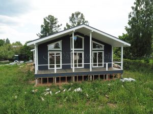 Каркасный дом 11,5х16,5 деревня Заозерье